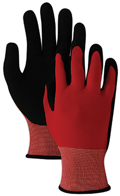 Comfort Flex Gardening Gloves, Red & Black, Large/x-large, Model T1000tlxl