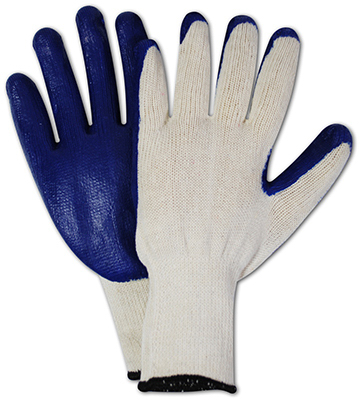 Latex Coated Gloves, Knit Palm, 3-Pk.