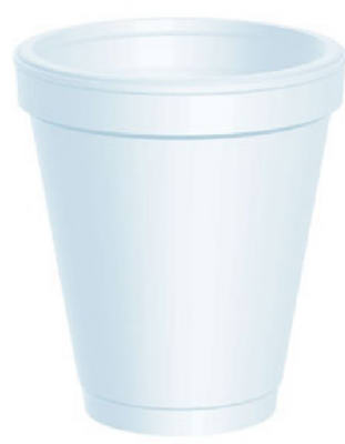 Styrofoam Cups, White, 6 oz., 25-Ct.