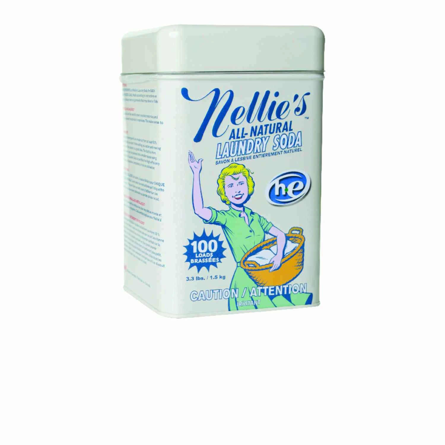 Laundry Soda Detergent, 100 Load Tin