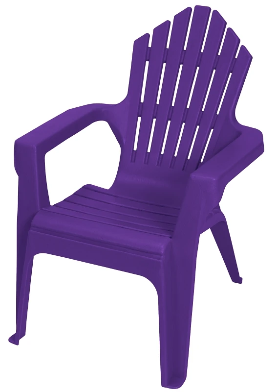 Kiddie Adirondack Chair 11126-20pdq Resin Frame Purple Iris