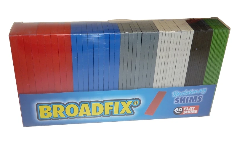 Flat Shim Assortment Set - 60 Piece Variety For Leveling And Spacing