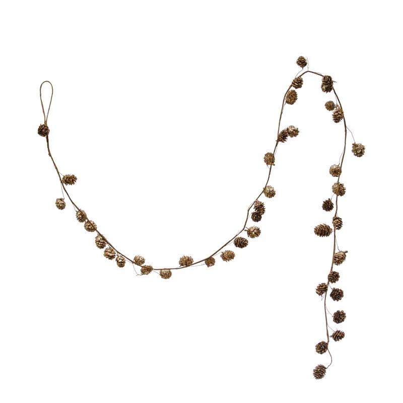 Creative Co-op 6 Foot Natural Pine Cone Garland Unlit