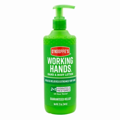 Working Hands Hand and Body Lotion, 12 oz. Pump