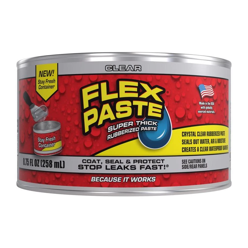 Flex Paste Clear Rubberized Paste 8.75 Oz Can