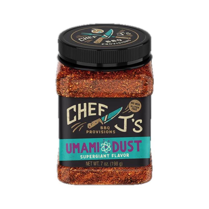 Chef J's Bbq Provisions Umami Dust Bbq Rub 7 Oz Bottle