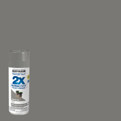 Painter's Touch 2X Ultra Cover Gloss Spray Paint, Phantom Gray, 12 oz.