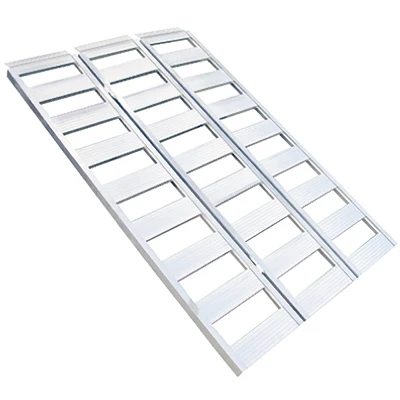Tri-Fold Car Ramp, Aluminum, 1,500 Lb. Rated, 45 x 69 In.