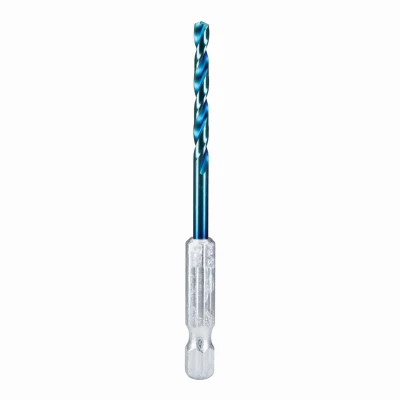 Mach-Blue Impact Twist Drill Bit, 9/64 In.