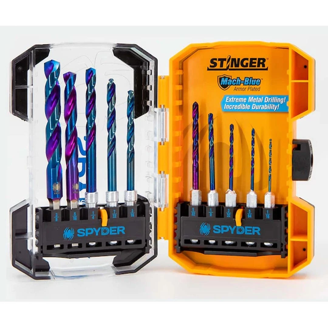 10-Pc. Mach-Blue Impact Drill Bit Set, 1/4 In.
