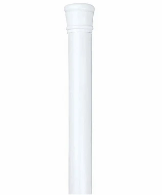 Shower Curtain Tension Rod, White, 24 to 40 In.