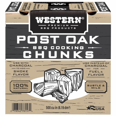 Grill Cooking Chunks, Post Oak, 500 Cu. In.
