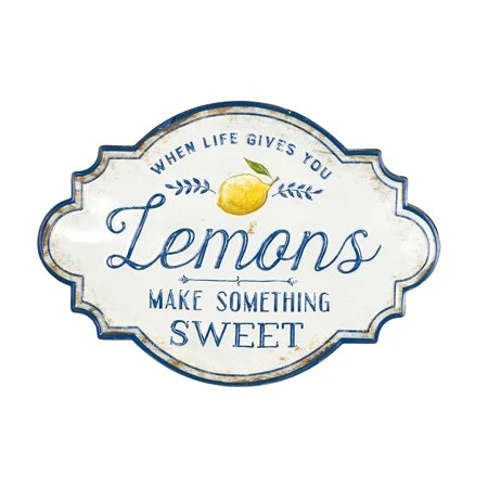 Creative Co-op When Life Gives You Lemons Make Something Sweet Metal Wall Decor