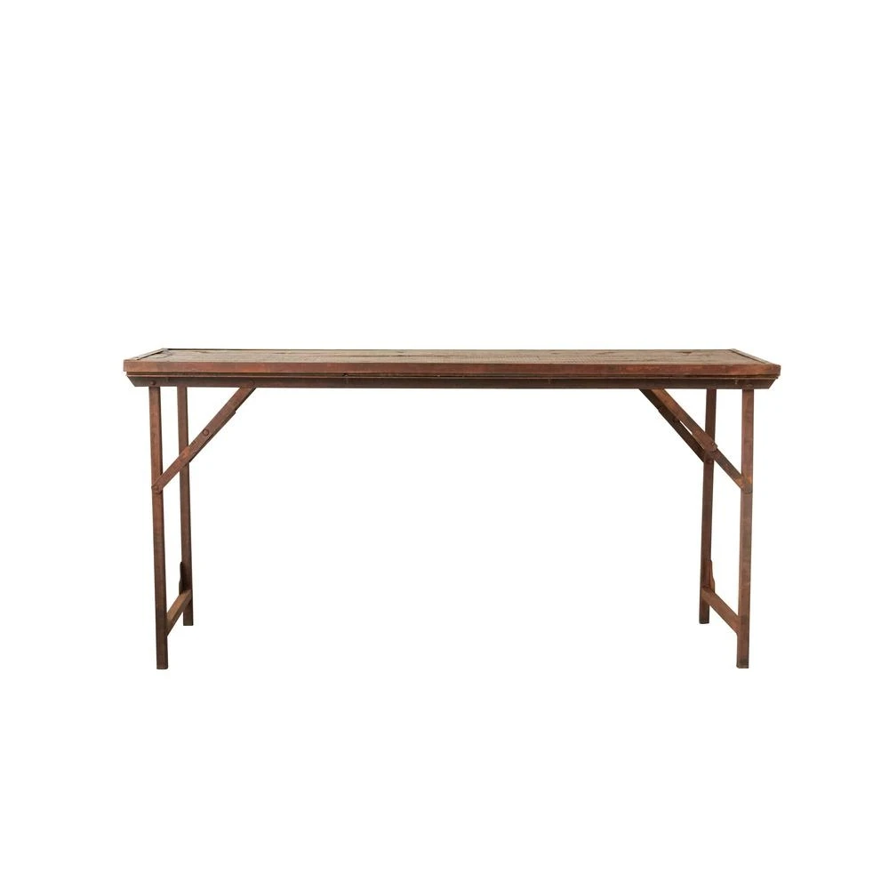3r Studios 60 Inch Brown Standard Rectangle Wood Console Table