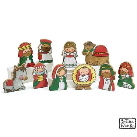 Burton & Burton 10 Piece Nativity Set For Children