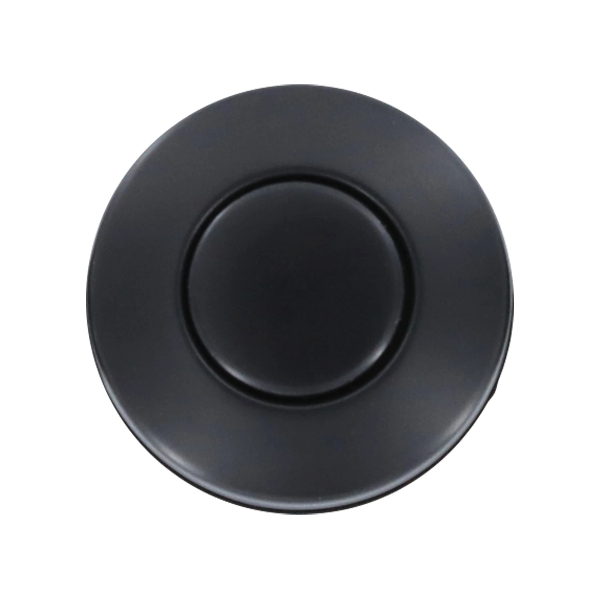 Garbage Disposal Replacement Air Switch Button, Top Mount, Matte Black