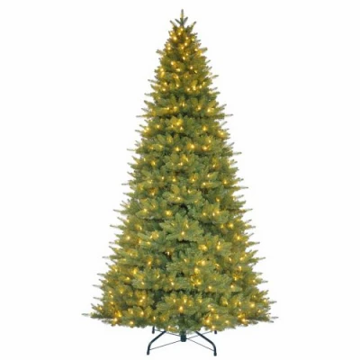 Artificial Fir Town Acre Pre-Lit Christmas Tree, 550 LED Dual Color Lights, 9 Functions, 9 Ft.