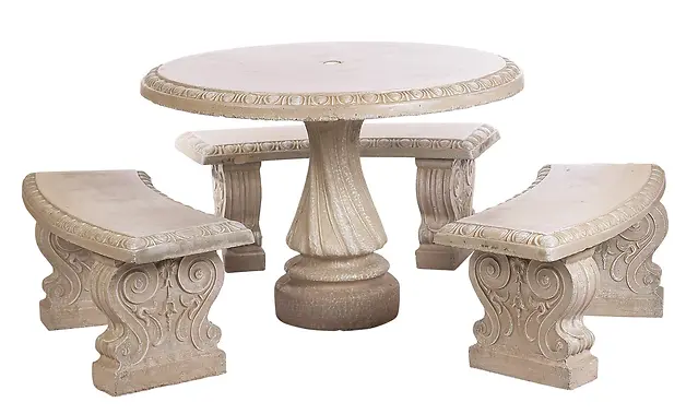 Contemporary Round Dining Table Set – 41‑in Diameter, 29‑in Height