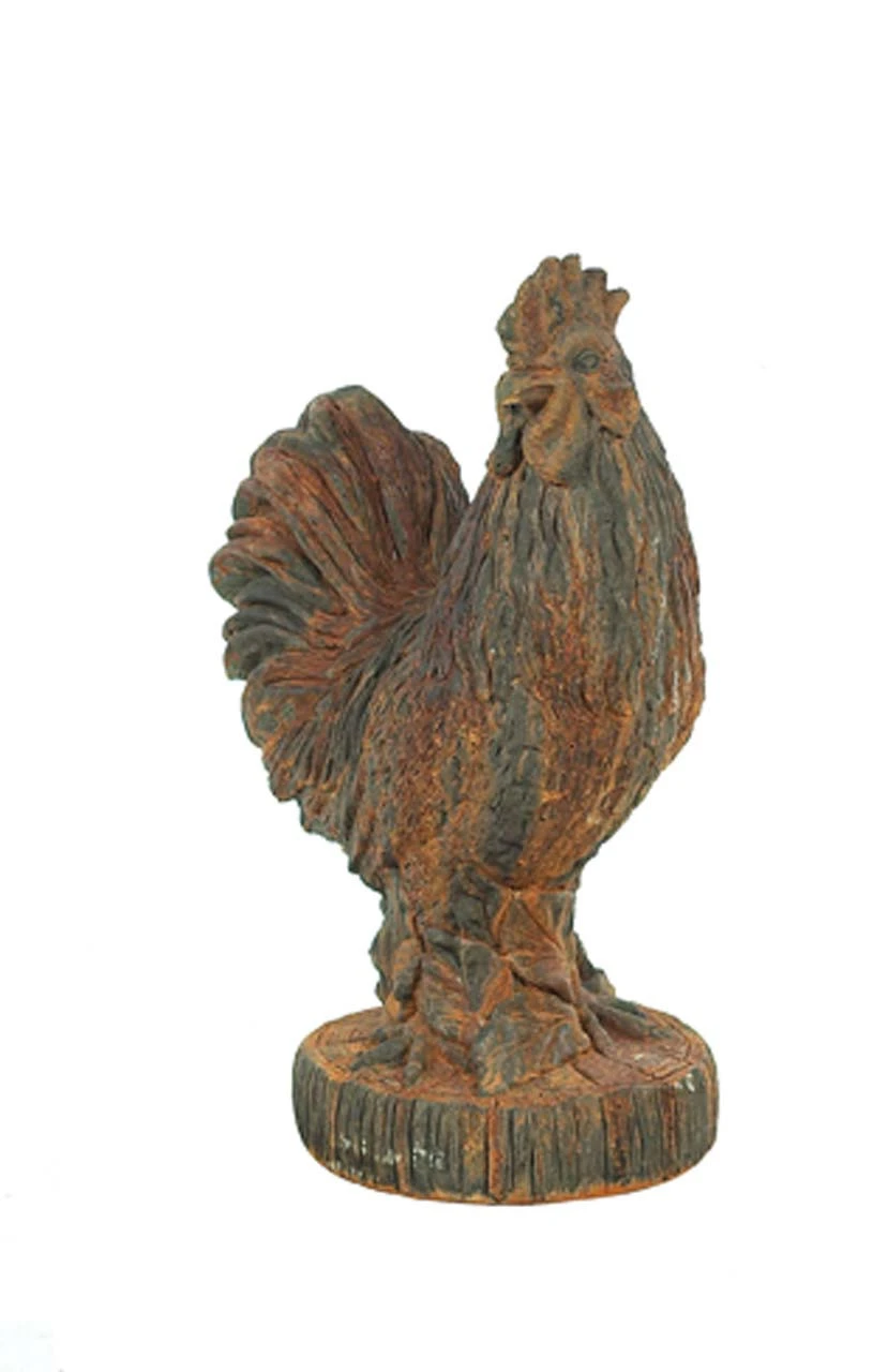 Majestic Rooster Canvas Art – 25" × 17" × 12" Large Farmhouse Wall Décor