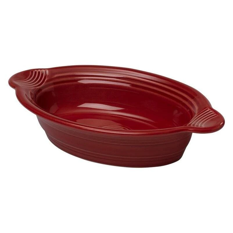 Scarlet Large Oval Baker - Perfect For Baking And Serving