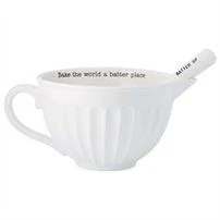 Circa Mixing Bowl Set - Elegant White Ceramic Bowls For Kitchen Use