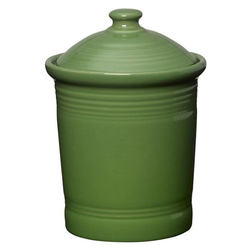 1-quart Small Canister In Shamrock Color For Kitchen Storage
