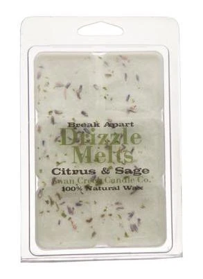 Citrus & Sage Drizzle Melts Scented Wax - 6 Oz