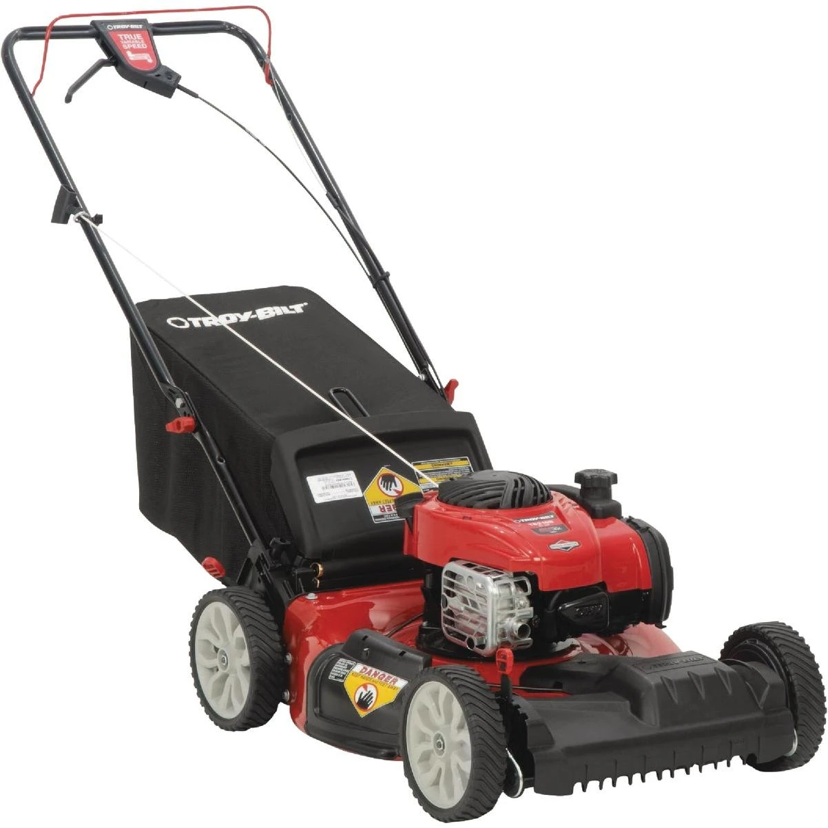 Troy-Bilt TB230 3‑in‑1 Gas Lawn Mower – 21‑Inch Steel Deck, 163 cc Engine