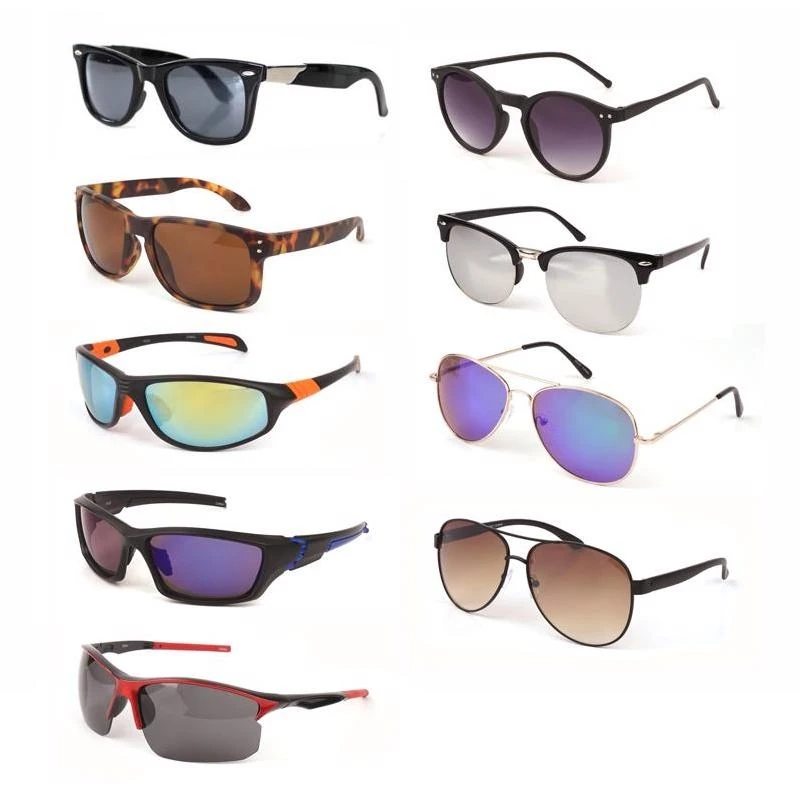 Diamond Visions Premium Mixed‑Color Metal‑Plastic Sunglasses – Unisex Style