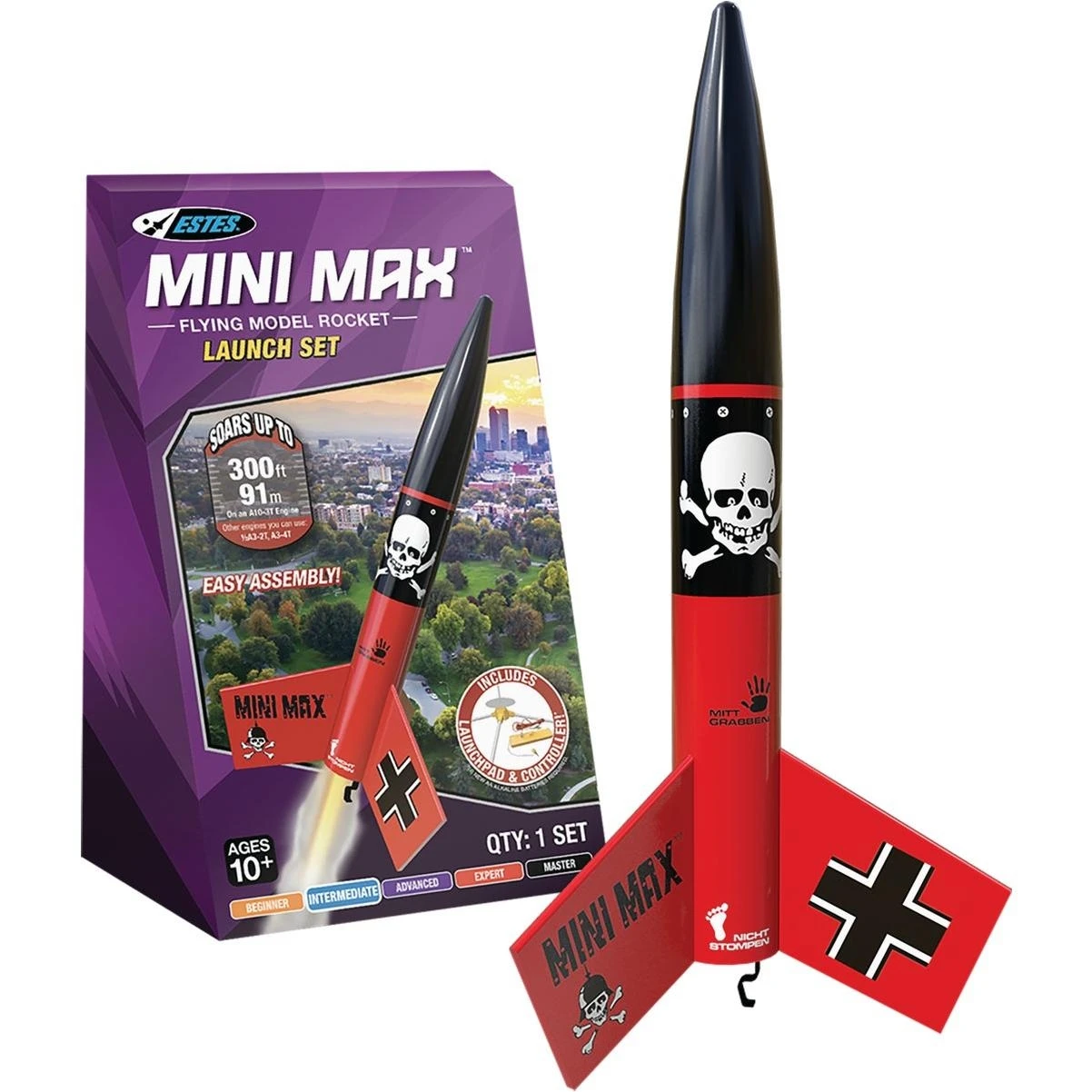 Estes Mini Max Model Rocket Launch Kit – Compact Intermediate Rocket Set