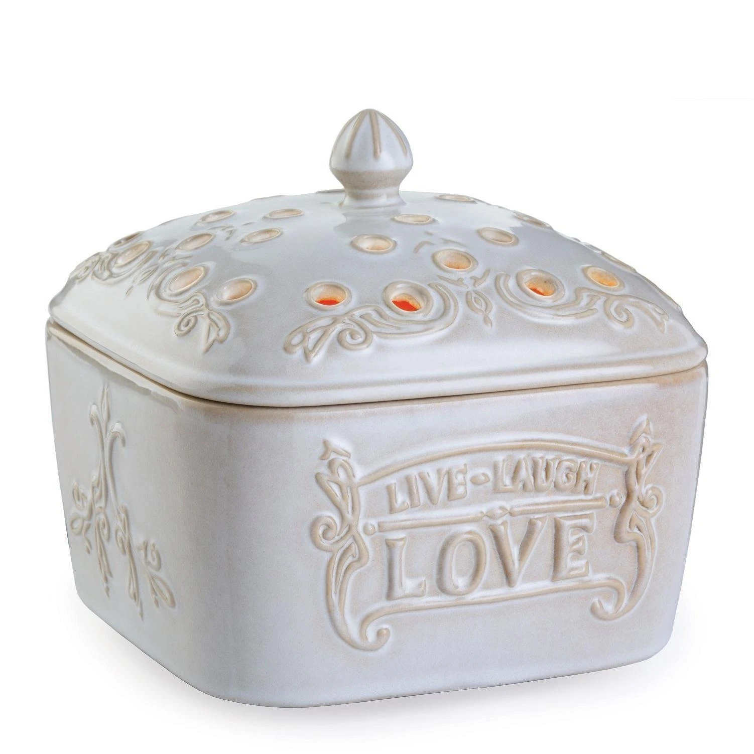 Live, Laugh, Love Candle Warmer - Elegant Home Décor