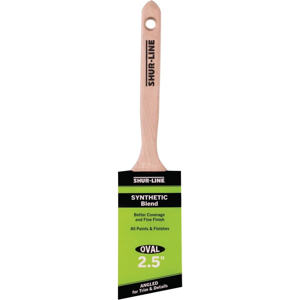 Shur-Line Better 2.5" Oval Paint Brush – Professional Synthetic Bristle Brush