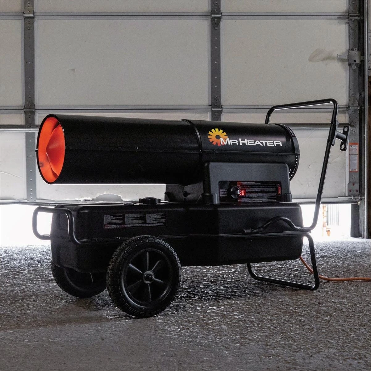 Mr. Heater F270385 Portable Kerosene Forced‑Air Heater – 210k BTU, 13‑Gal Tank, 5,250 sq ft Coverage