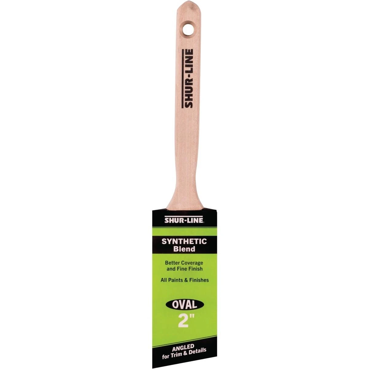 Shur-Line Better 2‑Inch Oval Paint Brush – Premium Synthetic Bristles for Smooth Finish