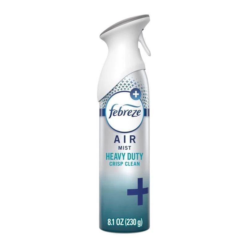 Febreze Crisp Clean Aerosol Air Freshener – 8.1 oz (Single Pack)