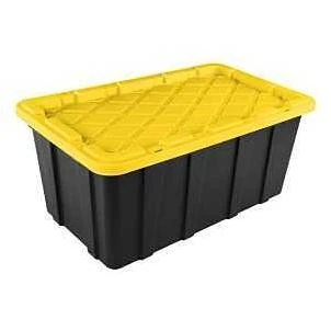 Sterilite 38‑Gal Industrial Tote with Snap‑On Lock – Heavy‑Duty Polypropylene Storage