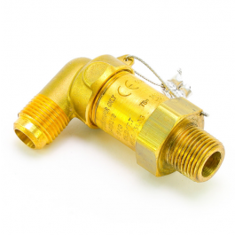 Mueller Industries AJ15512 450PSI Pressure Relief Valve - 3/8" Ang NPTFE X 3/8" FLARE