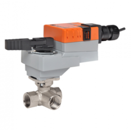 Belimo B310+LRB24-3 1/2" 3-Way On/Off Characterized Control Valve Floating 1.2Cv