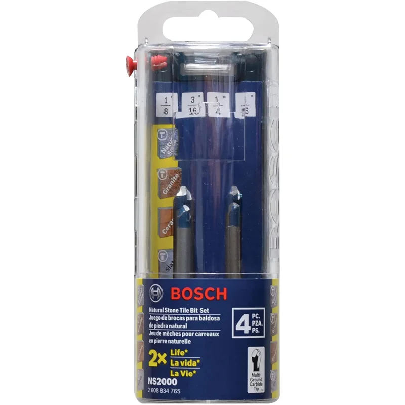 BOSCH 4 pc. Natural Stone Tile Set NS2000