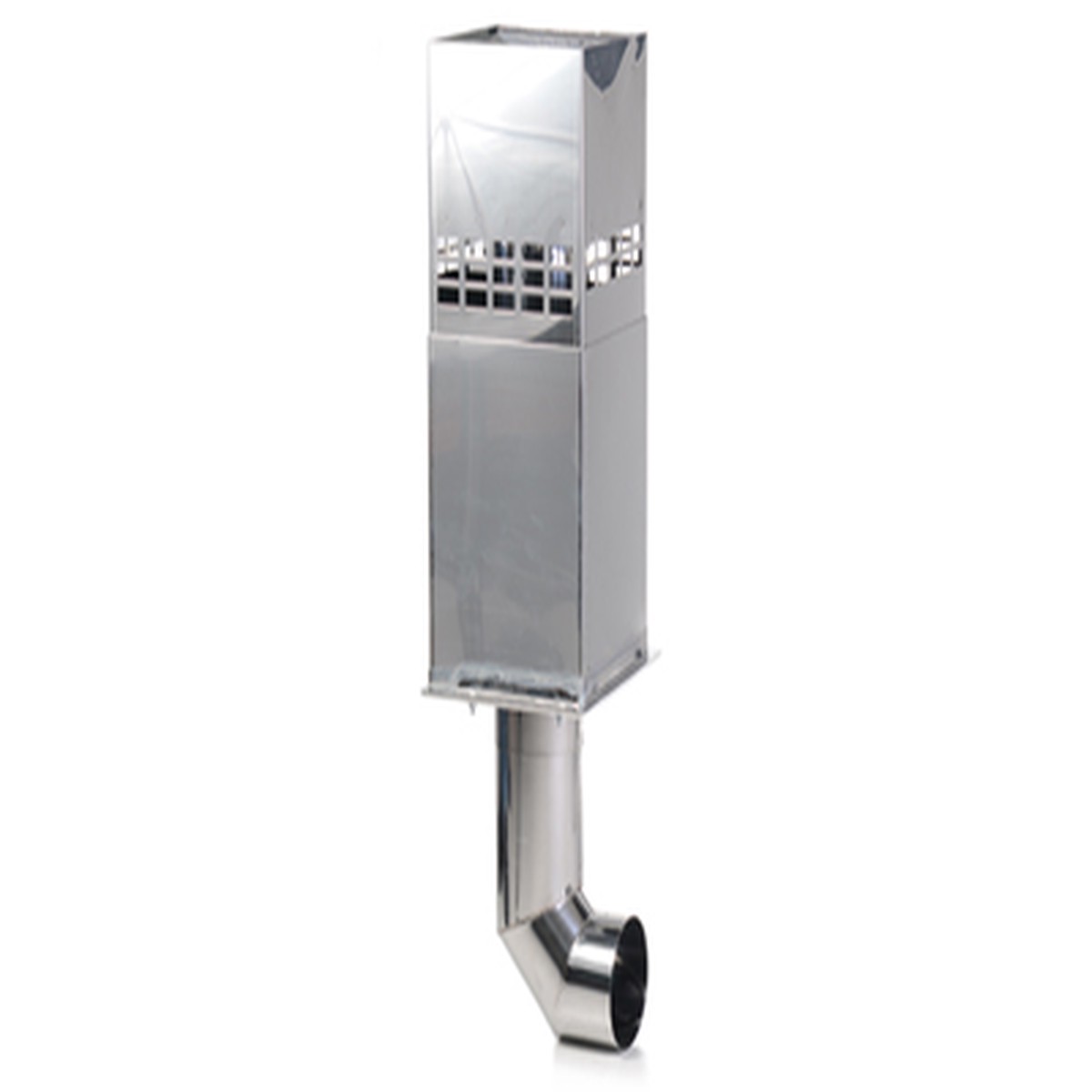 Concentric flue extension for horizontal flue