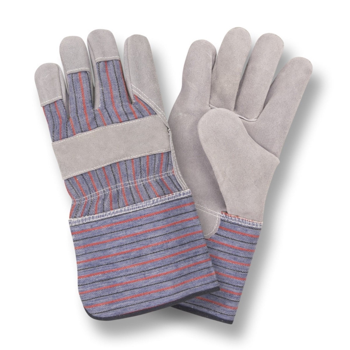 CORDOVA 7240- Work Glove Leather Palm, Canvas Back, Gauntlet Cuff