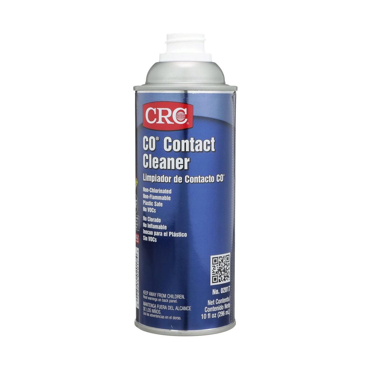 CRC CO Contact Cleaner 02017 10 FL OZ, Plastic Safe Electronics Cleaner, Ideal for Sensitive Electronic Equipment