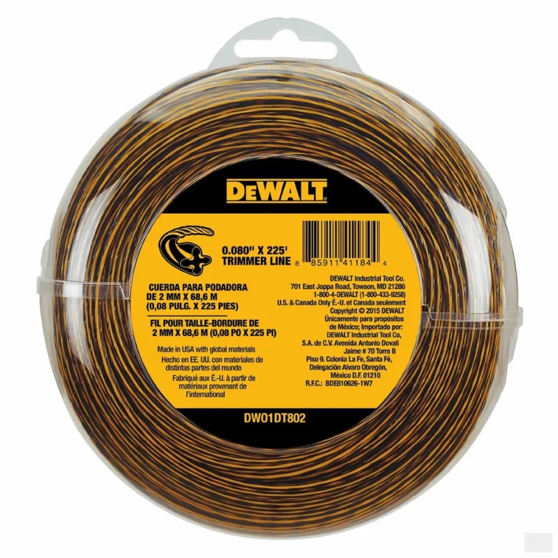 Dewalt 0.080 in x 225′ Trimmer Line DWO1DT802