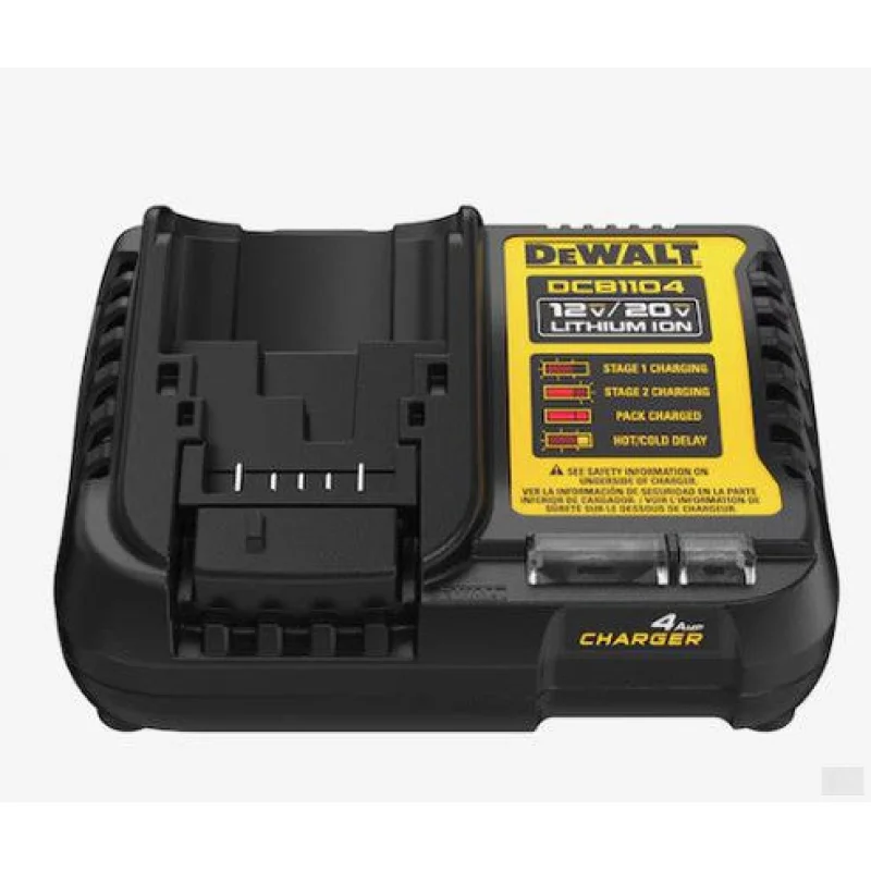 DEWALT 12V MAX*/20V MAX*/FLEVOLT 4 Amp Charger (DCB1104)