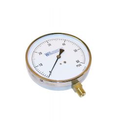 Weksler EA14B Pressure Gauge 4-1/2" Dial 0-60-PSI 1/4" NPT Lower Mount