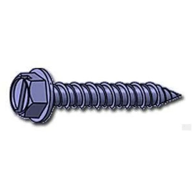 FITSFAST – 1/4 x 3 1/4 Steel Concrete Screw Hex Washer Slot – 100 PCS / PACK