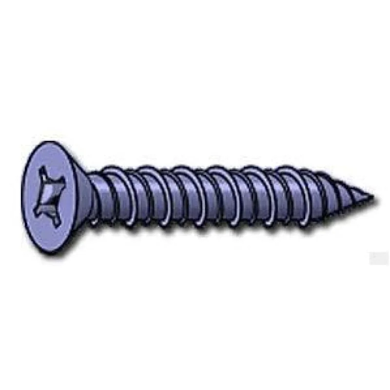 FITSFAST- 3/16 x 3 3/4 Steel Concrete Screw Flat Phillips Square Socket – 100 PCS / PACKAGE