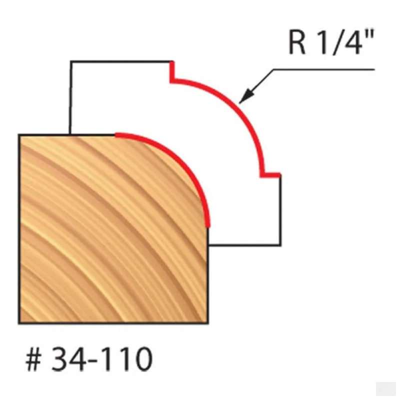 Freud – 1/4″ RADIUS ROUNDING OVER BIT (QUADRA-CUT)