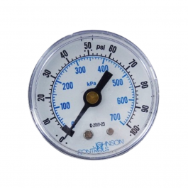 Johnson Controls G-2010-23 2" Air Pressure Gauge 0-100 PSI 1/8" NPT Center Back