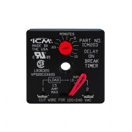 ICM Controls ICM203 Delay On Break 0.03-10Min Adjustable